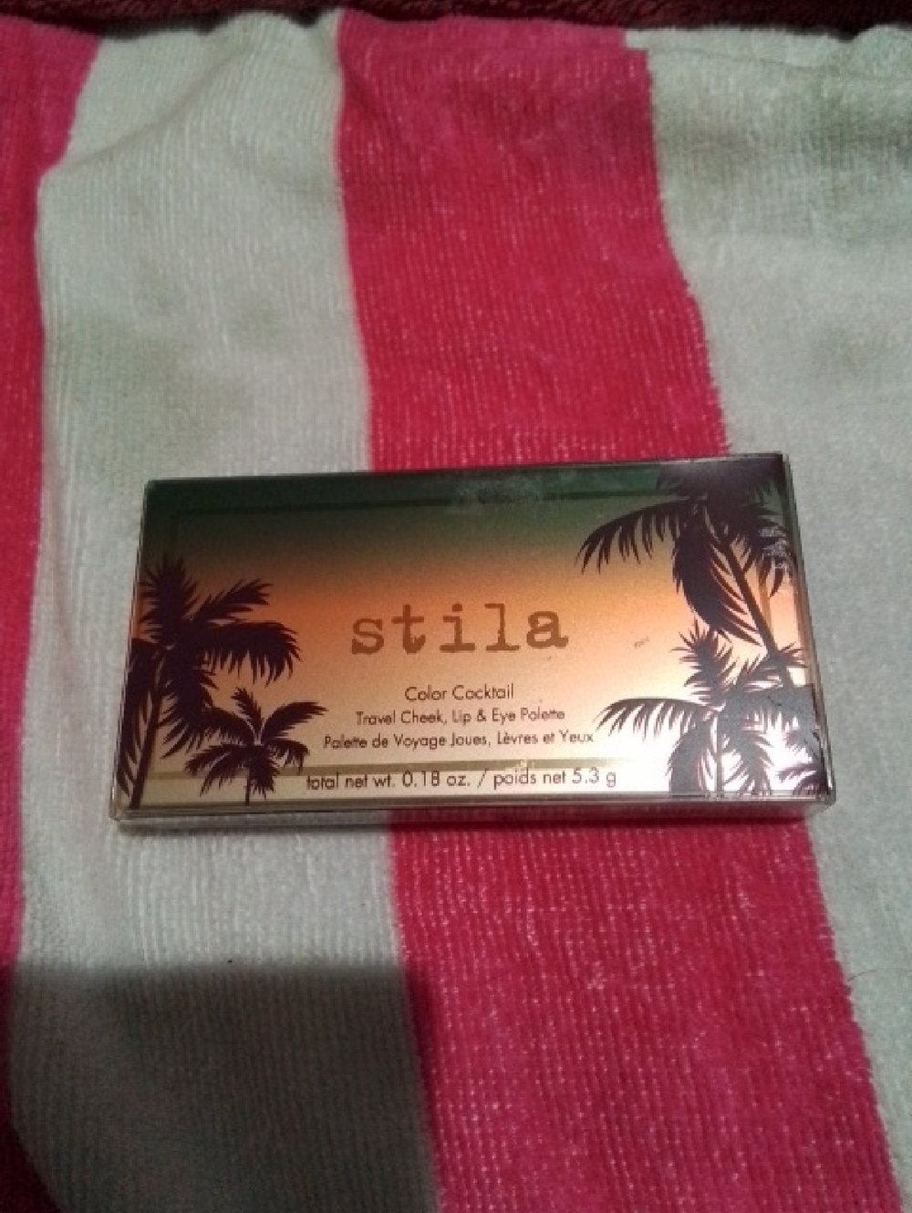 Stila travel palette in green, orange and gold gradient Morphe Fan Brush